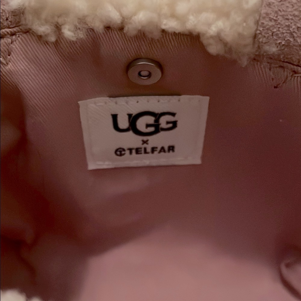 NWT Telfar x Ugg Pink Shearling Mini Bag - Picture 5 of 7